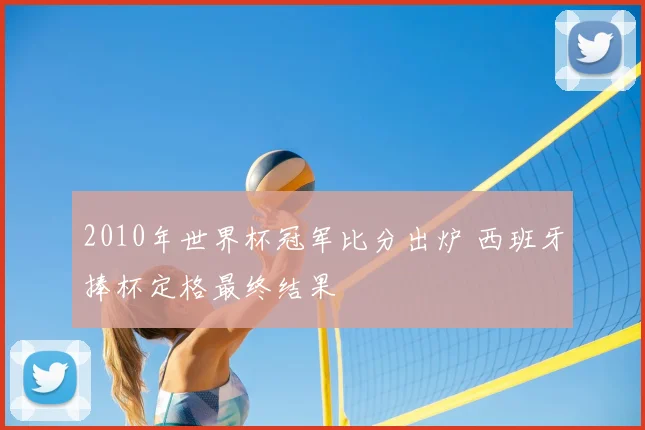 2010年世界杯冠军比分出炉 西班牙捧杯定格最终结果